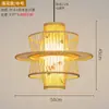 Nuevo candelabro de bambú estilo chino para casas de huéspedes, barras de bar, salones de té creativos y únicos, restaurantes de hot pot y comedores; Luminarias de linterna de bambú estilo chino