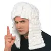 Perucas de Juiz Europeu, Acessórios de Fantasia Estilo Tribunal Vintage para Adultos Masculinos e Femininos