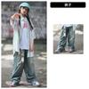 Traje de Ropa Hip-Hop para Niños Camisa Acolchada para Niños Ropa de Tambor Verano Niñas Espectáculo Hip-Hop Danza Jazz