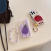 Funda de Teléfono de Berenjena Tomate de Dibujos Animados Adecuada para iPhone16 Apple 15Pro Max Cuerda Portátil 14pro Nuevo