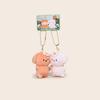 Jinnew Original Peluche Magnético Llavero Colgante de Animal Pequeño, Lindo Colgante Pequeño para Mejores Amigos y Parejas