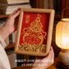 Nuevo Patrimonio Cultural Intangible Chino Pintura Dorada DIY Calabaza Pintura de Escritorio Paquete de Materiales Pintura Decorativa Bendición de Entrada Hecha a Mano Fortuna Riqueza Adorno de Escritorio