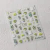 Tensor Estilo Fresco Planta en Maceta Pegatinas para Uñas de Gato Mn376 Estilo Japonés Dibujos Animados 3D Gatito Lindo Pegatinas para Uñas de Gato