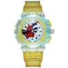 Reloj de Dibujos Animados Marvel Nuevo Luminoso Spiderman Iron Man Capitán América Estudiante Niños Reloj LED Lote