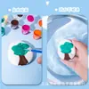 6 colores 12 colores protector solar impermeable pintura acrílica traje para niños arte diy pintura graffiti yeso tira de pigmento conjoined