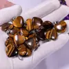 Puesto Ambulante Suministro Colgante Natural de Ágata de Cuarzo Rosa con Forma de Corazón Colgante de Collar Corazón Melocotón Joyería para Hombres y Mujeres Venta al por Mayor Accesorios de Corazón