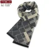 2025 Bufanda Nueva de Lana para Hombre Mezclada Invierno Cálida Engrosada Bufanda para Hombre Fabricante Lista para Enviar Venta al por Mayor