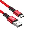 Cable de Datos Extendido Trenzado de Nylon de Carga Rápida USB Adecuado para Apple y Android Cable de Carga Tipo-C Cable Trenzado de 1 m