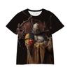 Fábrica de Comércio Exterior Transfronteiriço Mito Negro Wukong Grande Sábio Impressão Digital 3D Jornada para o Oeste Tendência Camiseta