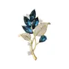 Europeu e Americano Transfronteiriço Planta Flor Haste Elegante Moda Orquídea Design de Nicho Versátil Moda Terno Broche Decorativo