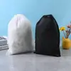 Bolsa de Lavandería Desechable con Cordón de Ajuste No Tejida Personalizada para Hotel Pantuflas Hotel B&B Bolsa de Almacenamiento a Prueba de Polvo para Ropa