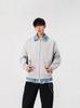 Chaqueta Falsa de Dos Piezas Old Qian Feng para Hombre Primavera 2025 Nueva Costura Color de Contraste Holgada Cleanfit Chaqueta de Traje de Vuelo