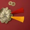 8cm capuchón de metal borla pequeña borla abanico colgante marcapáginas borla ropa accesorios para el cabello borla accesorios decorativos al por mayor