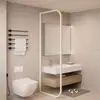 Muro divisor de pantalla de vidrio Changhong para entrada de sala de estar, lavabo moderno minimalista, baño, acero al carbono