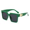 Gafas de Sol Cuadradas de Montura Grande Europeas y Americanas Nuevas Elegantes Hip Hop Disco Gafas de Sol Anti-Uv para Mujeres