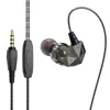 Fones de Ouvido com Fio Qkz Ak2 para Jogos, Celular com Graves Pesados, Controle com Fio com Microfone Headset para Jogos, Modelo Popular Transfronteiriço