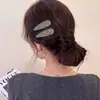 Pinza para el Cabello Cuadrada de Diamante Brillante Estilo Francés, Forma de Gota de Agua, Bb Clip para el Cabello para Mujeres, Pinza Lateral, Pinza para el Flequillo