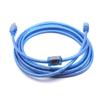 Cable de datos de impresora oral de cobre completo con pantalla, conector macho a cuadrado azul transparente, USB 2.0 de alta velocidad, fabricante SOURCE