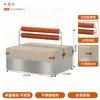 Asientos en cabina estilo cafetería coreana, Mesas y sillas de acero inoxidable para restaurante de barbacoa, Sofá con funda suave, Mesa y sillas sencillas y modernas para cafetería de té con leche