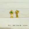 Pingente Antigo Auspicioso e Desejoso em Prata S925 Banhado a Ouro para Atrair Riqueza e Fortuna Pingente Pulseira Trançada DIY com Contas Prata de Lei