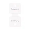 Tarjeta de Soporte de Cartulina para Joyería, Goma para el Cabello de Joyería, Cuerda para el Cabello, Tarjeta Colgante, Impresión en Plata Caliente, Etiqueta Colgante, Tarjeta Cuadrada, Tarjeta de Papel para Empaque de Accesorios para el Cabello