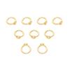 Cobre Chapado en Oro de 18K Cierre de Círculo Redondo Cierre de Extremo de Bucle Cerrado Cierre OT Pulsera Collar Accesorios de Joyería DIY Estilo Chino