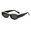 Novos Óculos de Sol Retros Ovais de Armação Transfronteiriços Moda Óculos de Sol de Moda Chanel Celebridade da Internet Personalizados Óculos de Sol Versáteis