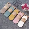 Calcetines de algodón puro huecos para mujer, de verano, finos, para TikTok, calcetines de aire acondicionado, desodorantes, transpirables, color caramelo, combinan con todo, calcetines invisibles, venta al por mayor