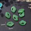 Colgante de jade sintético accesorios cierre de seguridad Topacio Jade Blanco cuentas de calabaza cuentas sueltas collar verde claro pulsera diy colgante