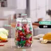 Frasco Sellado de Vidrio, Frasco de Almacenamiento de Grado Alimenticio, Frasco Pequeño para Miel, Mascarilla Facial, Botella de Empaque para Nido de Pájaro, Mermelada, Té, Botella de Condimento