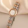 Relógio Feminino Exquisito Pequena Pulseira Gradiente Multicolorido Elegante Único Temperamento Compacto Relógio de Quartzo