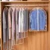 Capa Protetora contra Poeira para Roupas para Uso Doméstico, Saco de Poeira Transparente Lavável em PEVA para Pendurar no Guarda-Roupa, Capa Protetora para Armazenamento de Roupas e Casacos