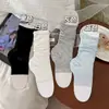 Calcetines Finos de Primavera y Verano para Mujer, Cubrecalcetines Estilo Ballet, Calcetines Grises Holgados de Corte Medio Estilo Miu, Calcetines sin Pies de Medio Corte Estilo Ins con Borde Enrollado