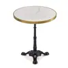 Mesa de Comedor Francesa Restaurante Occidental Mesa de Mármol de Roca Cafetería Tienda de Té con Leche Balcón Jardín Mesa y Silla de Ratán para Exteriores