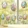 Huevos de Pascua de Madera Florales New Retro Transfronterizos Decoración para Fiestas y Jardín Suministros para Fiesta de Pascua