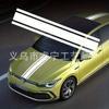Cubierta para coche de carreras de comercio exterior, pegatinas para coche, vinilo de carreras modificado a rayas, pegatinas de papel para carrocería de coche, guirnalda, pegatinas universales para cubierta