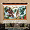 Palácio de Tecido de Xizang Decoração de Paisagem Pintura em Tecido Casa de Hóspedes Quarto de Hóspedes Pintura de Parede Cultura de Xizang Pintura em Tecido Tecido Pendurado Bandeira Pendurada
