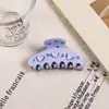 Novo Presilha de Garra Fofa Coração Rosa Azul Doce de Nicho para Mulheres, Presilha Tubarão Estilo Ins para a Parte de Trás da Cabeça, Presilha de Cabelo de Acetato