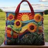 2026 Sitio Independiente Transfronterizo Amazon Bolso Tote Acolchado Nuevo Estampado Digital Bolso de Algodón Casual para Viajero