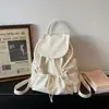 Mochila Nueva Ligera Extra Pequeña Mochila para Mujer Color Sólido Versátil Mochila Escolar Estilo Coreano Casual Mochila de Viaje Primavera/Verano