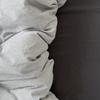 Juego de Cuatro Piezas Estilo Mezcla y Combinación de Color Puro Algodón Lavado Patrón de Rayas Estilo Sin Estampar Suave Ceroso Mezcla y Combinación Ropa de Cama para Dormitorio de Estudiante Juego de Tres Piezas