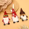 Capas de Faca e Garfo de Natal Transfronteiriças Novas, Bolsas de Faca e Garfo de Velho Sem Rosto, Capas de Talheres Rudolph, Decorações de Tampas de Garrafa de Vinho de Natal