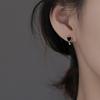 Pendientes de plata de ley 925 con forma de aguja, bonitos pendientes con hebilla de nicho para mujer, pendientes de verano 2021, nuevos pendientes de moda