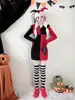 Fantasia de Halloween para Adultos Cosplay Palhaça de Circo Menina Cos Horror Fantasia de Performance Fantasma Fantasia de Rainha de Poker