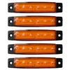 Luzes laterais LED para carros de passageiros e carga multicolor 12V-24v Vermelho Amarelo Azul Verde Branco multicolor Quadrado