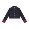 Abrigo para Mujer Estilo Coreano Holgado Chica de Chicago/Estilo Americano Retro Chica Juguetona Ropa de Mezclilla