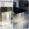Pernas de Mesa Luminosas Acrílicas Foscas Pernas de Mesa de Toucador Estrutura de Suporte Pernas Mesa de Ilha Barra de Suporte de Mesa Canto de Mesa com Luzes