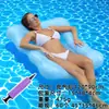 Brinquedo Inflável para Piscina Flutuante para Adultos Campo de Boia Aquática Boia Aquática Cadeira de Lounge Aquática para Adultos