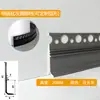 Rodapé Embutido de Liga de Alumínio com Gesso Pré-Embutido, Saia de Piso em L, Rodapé Metálico Oculto Invisível Embutido em H