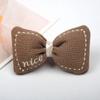 Otoño e Invierno estilo coreano conejo flor de cinco pétalos relleno de algodón bordado pajarita diy tocado flor accesorios de joyería accesorios de ropa